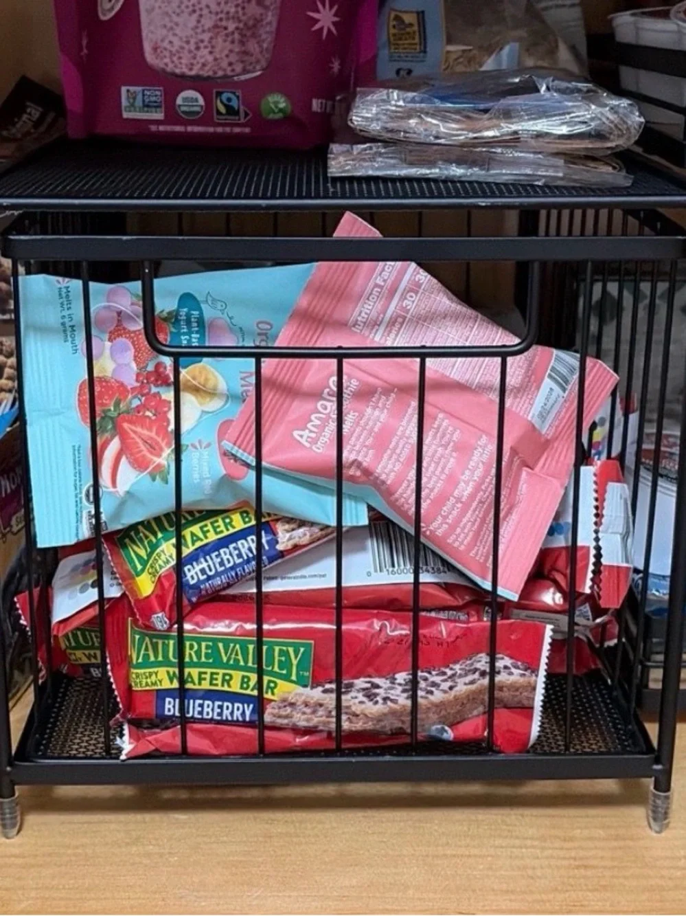 2 Target Black Metal Mesh Storage
